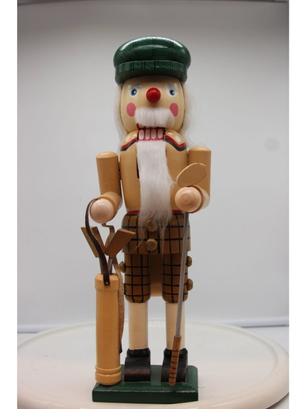 Wooden Nutcracker - Golfer - 15" See Desc